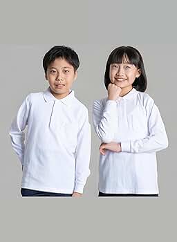<新品未使用>familiar長袖ポロシャツ120男の子　お受験 お受験服 長袖ポロシャツ ホワイト 90cm・100cm・110cm・120cm